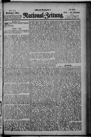 Nationalzeitung vom 08.03.1876