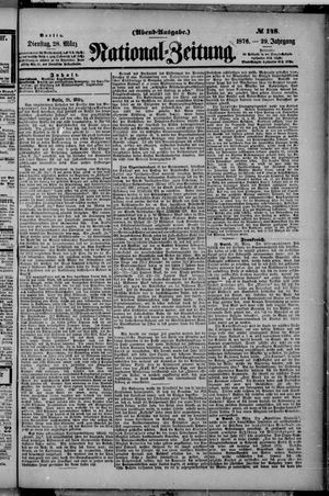 Nationalzeitung vom 28.03.1876