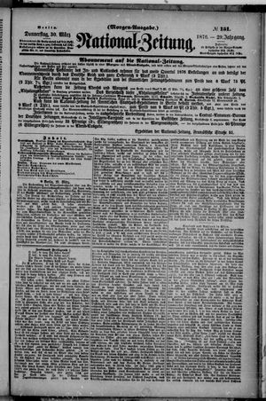 Nationalzeitung vom 30.03.1876