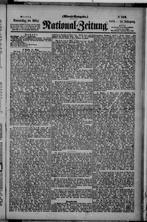 Nationalzeitung vom 30.03.1876