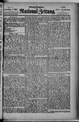 Nationalzeitung on Apr 13, 1876