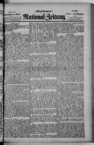 Nationalzeitung vom 15.04.1876