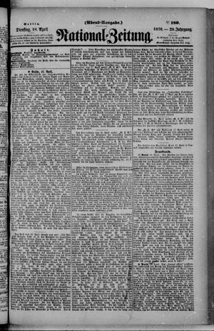 National-Zeitung vom 18.04.1876
