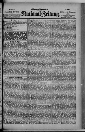 Nationalzeitung on Apr 20, 1876