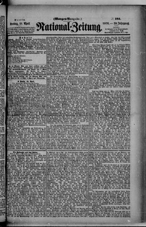 Nationalzeitung vom 21.04.1876