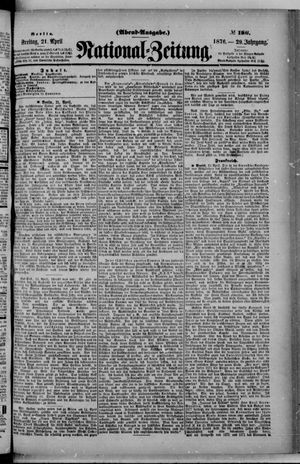Nationalzeitung vom 21.04.1876