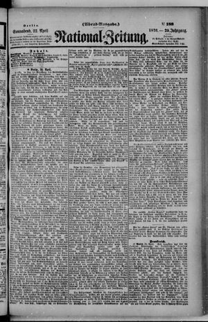 National-Zeitung vom 22.04.1876