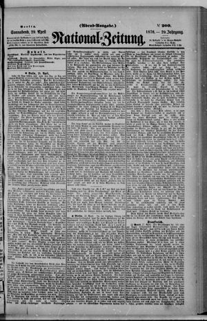 Nationalzeitung on Apr 29, 1876