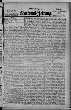 National-Zeitung vom 01.05.1876
