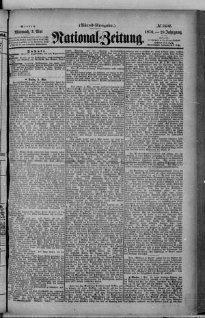 Nationalzeitung vom 03.05.1876