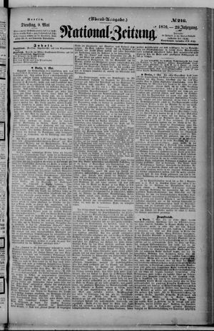 Nationalzeitung on May 9, 1876
