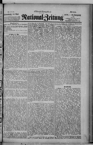 Nationalzeitung vom 13.05.1876