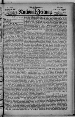 Nationalzeitung vom 16.05.1876