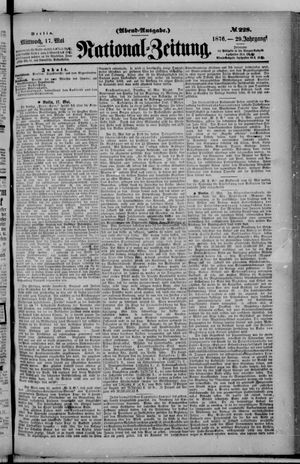 Nationalzeitung on May 17, 1876