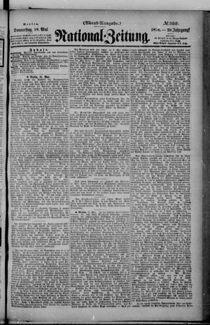 Nationalzeitung vom 18.05.1876