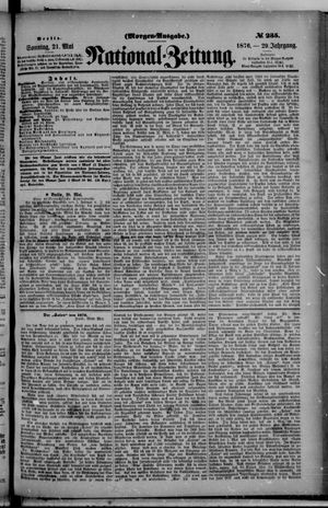 Nationalzeitung vom 21.05.1876
