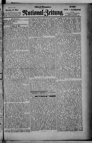 Nationalzeitung vom 22.05.1876