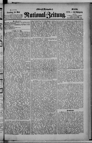 National-Zeitung vom 23.05.1876