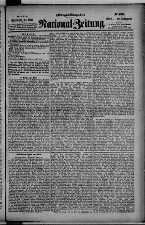 Nationalzeitung vom 24.05.1876