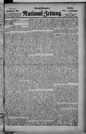 Nationalzeitung vom 24.05.1876