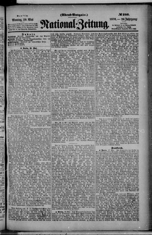 Nationalzeitung on May 29, 1876