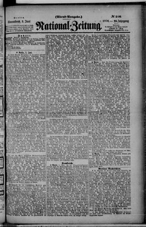Nationalzeitung vom 03.06.1876