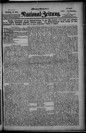 Nationalzeitung vom 13.06.1876