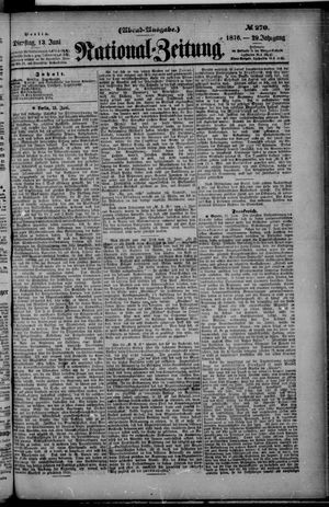 Nationalzeitung vom 13.06.1876