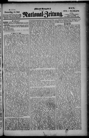 Nationalzeitung vom 15.06.1876