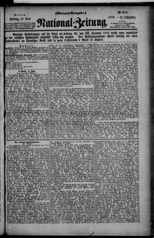 Nationalzeitung vom 16.06.1876