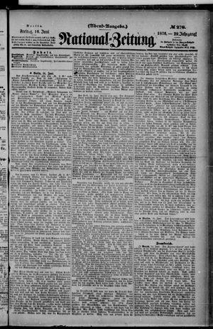 Nationalzeitung vom 16.06.1876