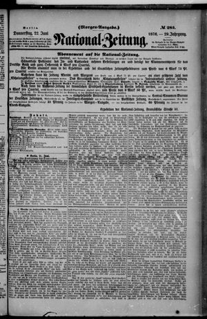 National-Zeitung vom 22.06.1876