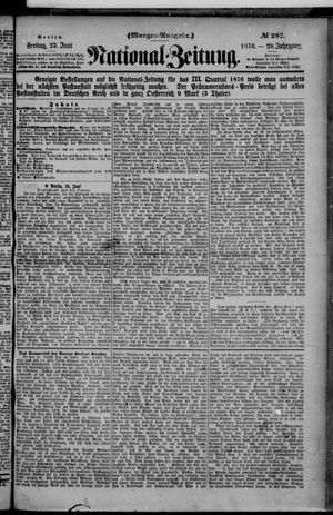 Nationalzeitung vom 23.06.1876