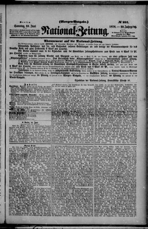 Nationalzeitung on Jun 25, 1876