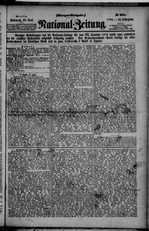 Nationalzeitung vom 28.06.1876