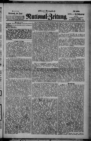 Nationalzeitung vom 28.06.1876
