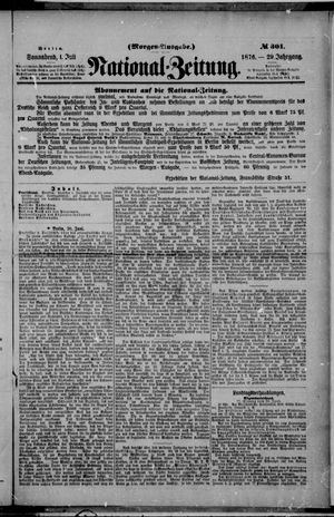 Nationalzeitung vom 01.07.1876