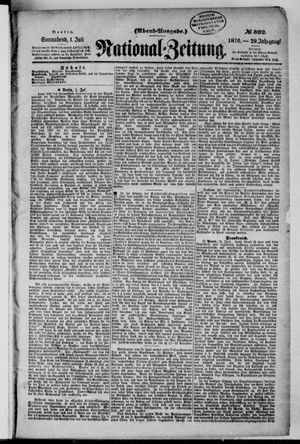 Nationalzeitung vom 01.07.1876