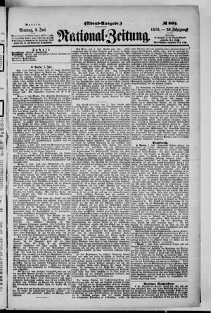 Nationalzeitung vom 03.07.1876