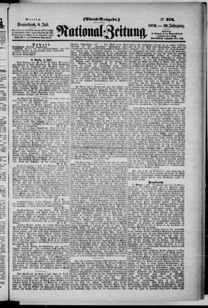 Nationalzeitung vom 08.07.1876