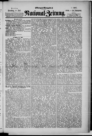 Nationalzeitung on Jul 11, 1876