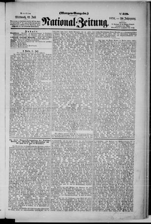 Nationalzeitung vom 12.07.1876