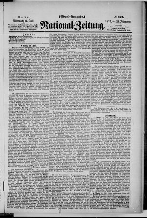 Nationalzeitung vom 12.07.1876