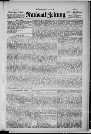 Nationalzeitung vom 13.07.1876
