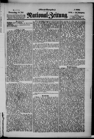 Nationalzeitung vom 13.07.1876