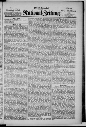 Nationalzeitung vom 15.07.1876