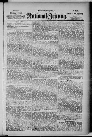 Nationalzeitung vom 17.07.1876