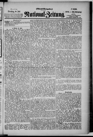 Nationalzeitung on Jul 18, 1876