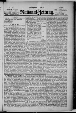 Nationalzeitung on Jul 19, 1876