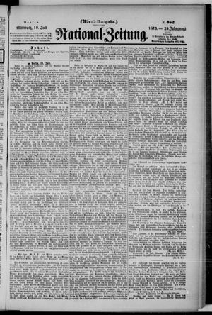 Nationalzeitung on Jul 19, 1876